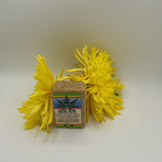 All Natural Hemp Soap Kojic Acid 3oz
